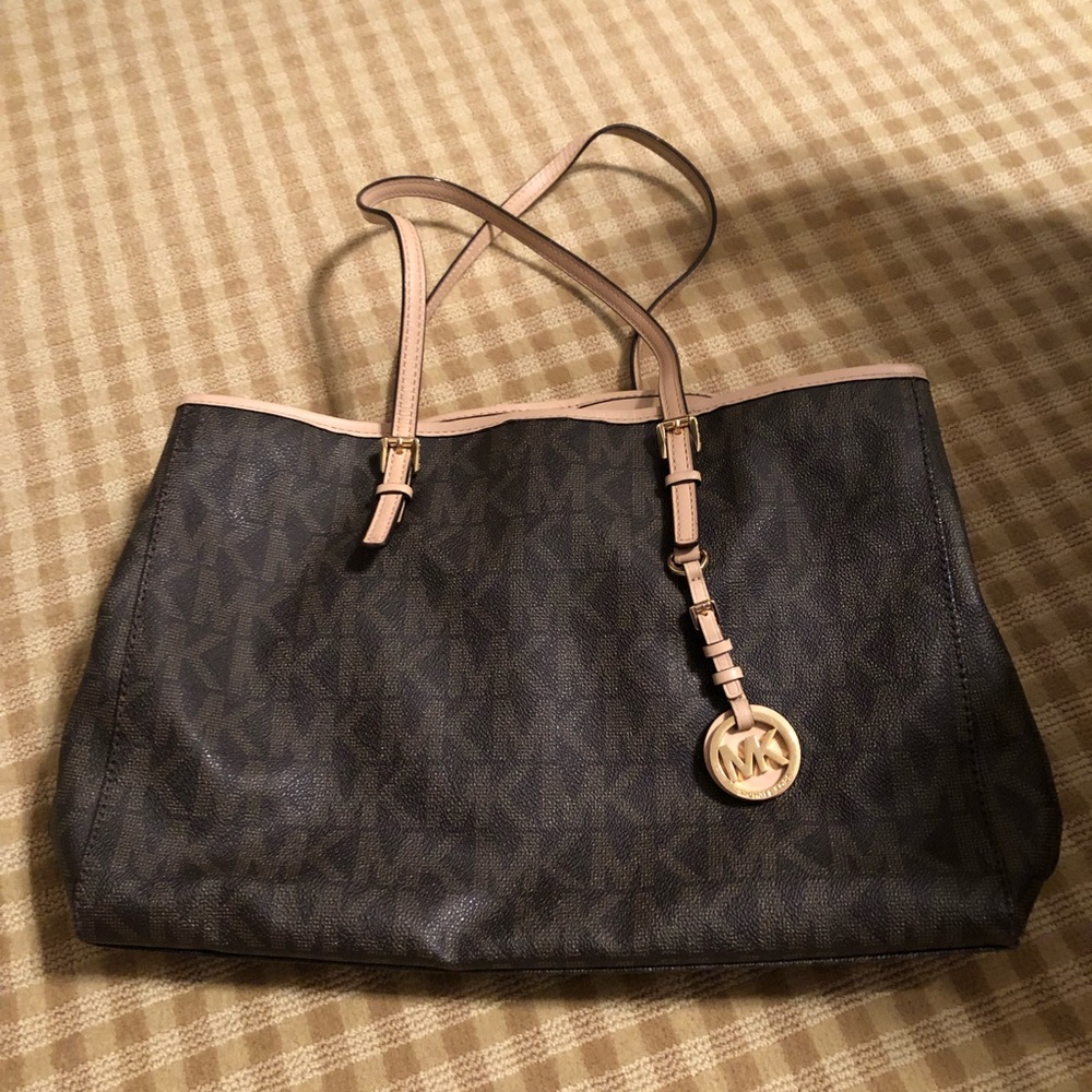 Michael Kors | Purse / Tote| MK Signature Brown Leather Tote